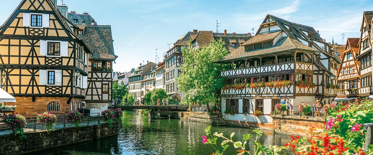 Timbered houses in Strasbourg, France